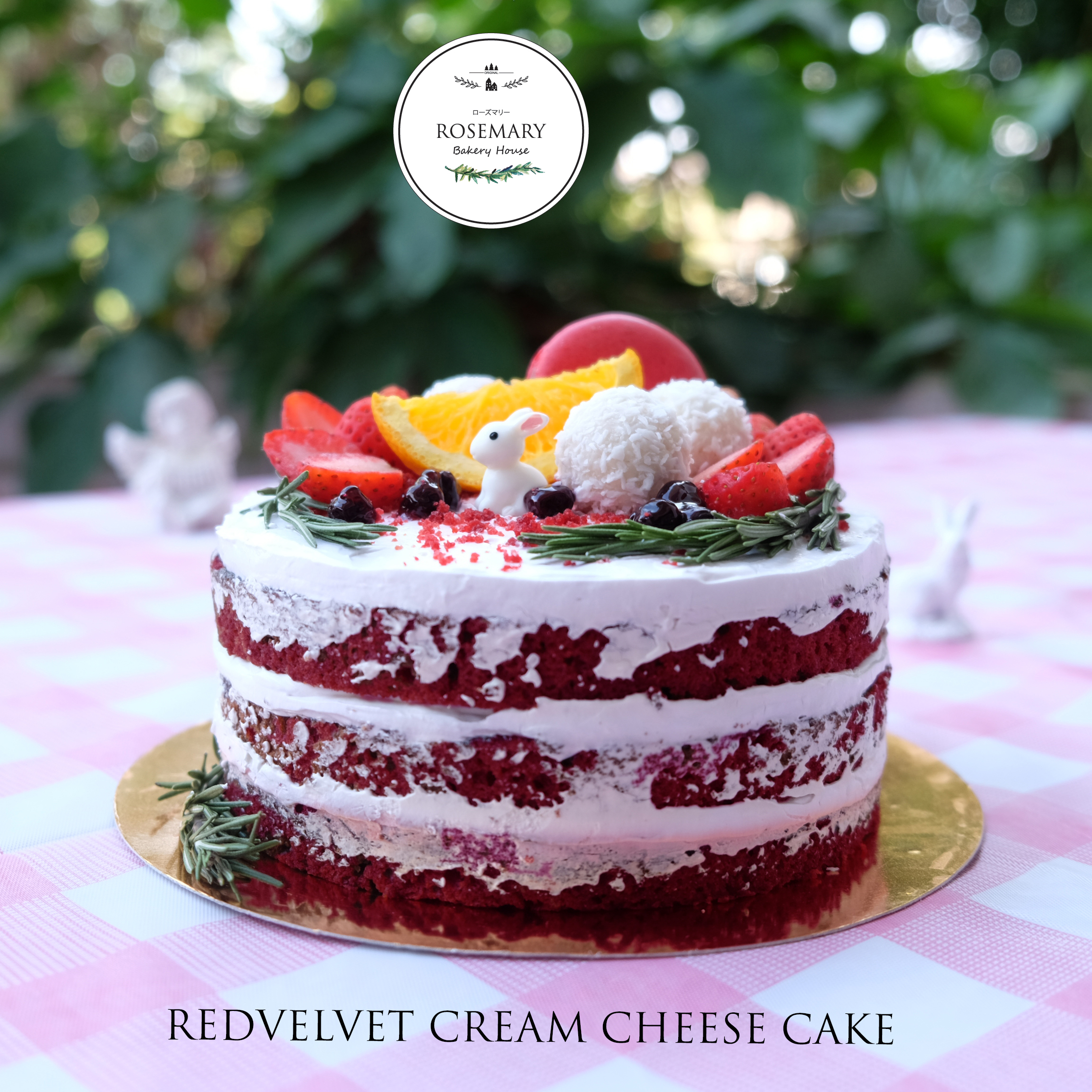 🌿 เค้กเรดเวลเวทครีมชีส 🌿 Signature (ขนาด 1 ปอนด์) 3 ชั้น / Red Velvet Cream Cheese Cake (1 Pound / 6'' x 6") 3 Layers