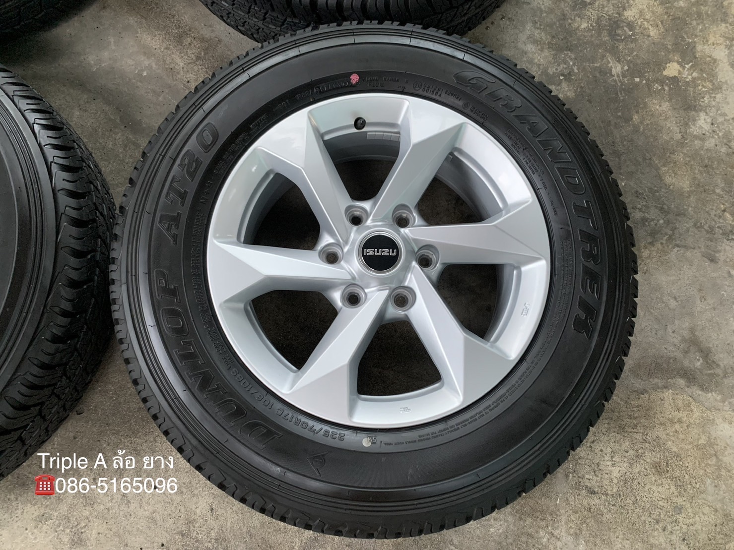 🌟ปี 23🌟✨ล้อแม็กป้ายแดง✨ISUZU 2023 รุ่นใหม่ล่าสุด ขอบ 17 พร้อมยางใหม่ป้ายแดง 225-70-17 Dunlop💖สวยกริ๊บ💖