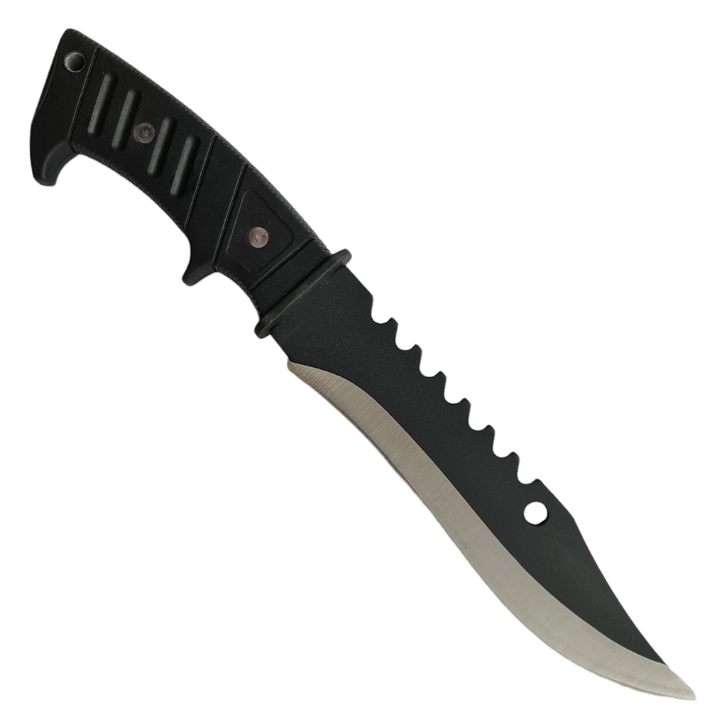 มีดใบตาย BUCK Knives Clip Point ขนาด 12.4 นิ้ว (31.5 ซม.) พร้อมซองไนล่อนร้อยเข็มขัดสำหรับเก็บมีด