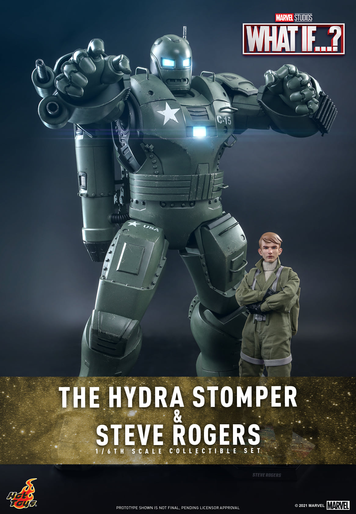 Hot Toys TMS060 1/6 What If... - The Hydra Stomper and Steve Rogers