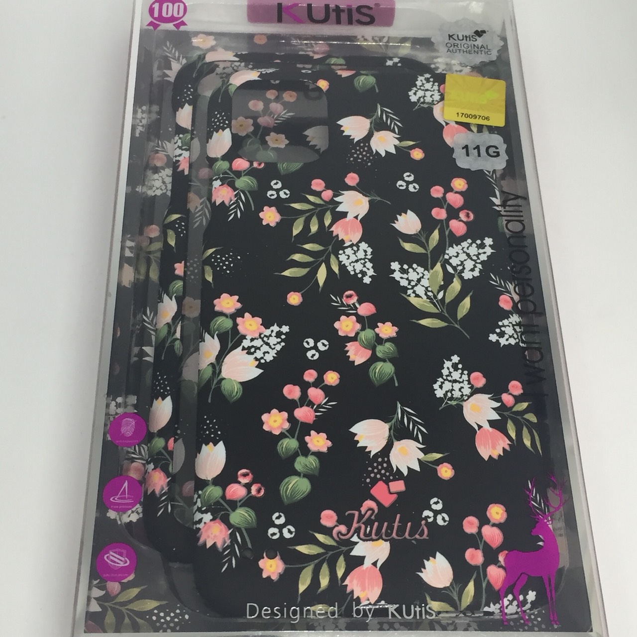 เคสคูทิสKutisไอโฟน11G(ลายช่อดอกไม้new)มาใหม่ เคสประกบหน้า-หลัง เคสเรืองแสง เคสลายวินเทจ ร้านSuperhero KLongthom