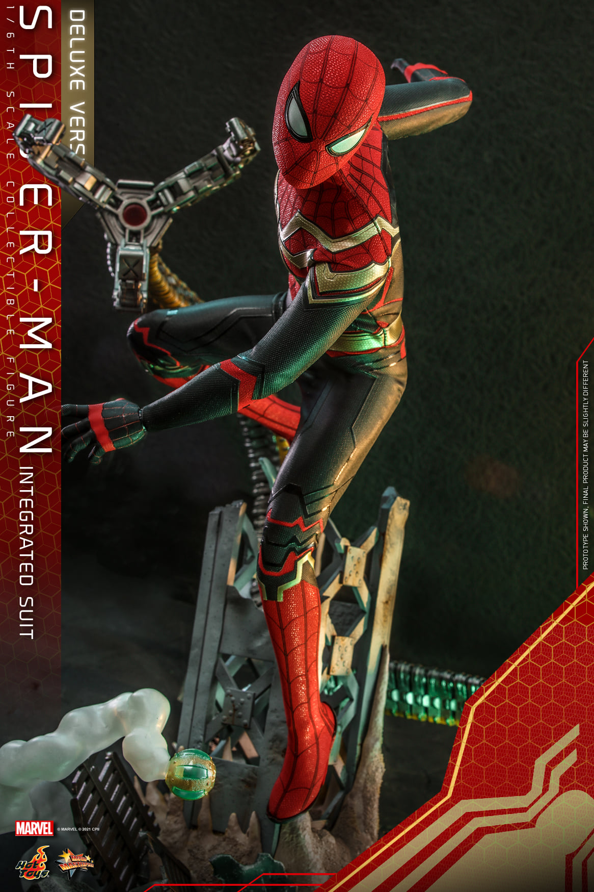 Hot Toys MMS624 1/6 Spider-Man: No Way Home - Spider-Man Integrated Suit (Deluxe Version)