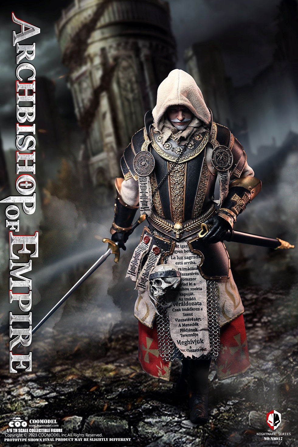 COOMODEL NS017 1/6 NIGHTMARE SERIES - ARCHBISHOP OF EMPIRE (STANDARD ALLOY VERSION)