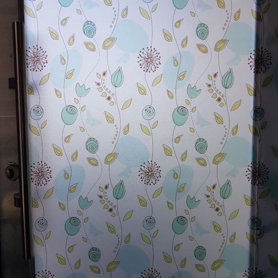 รุ่น 80027 สูญญากาศติดกระจกลายเถาดอกไม้ กว้าง 90 cm