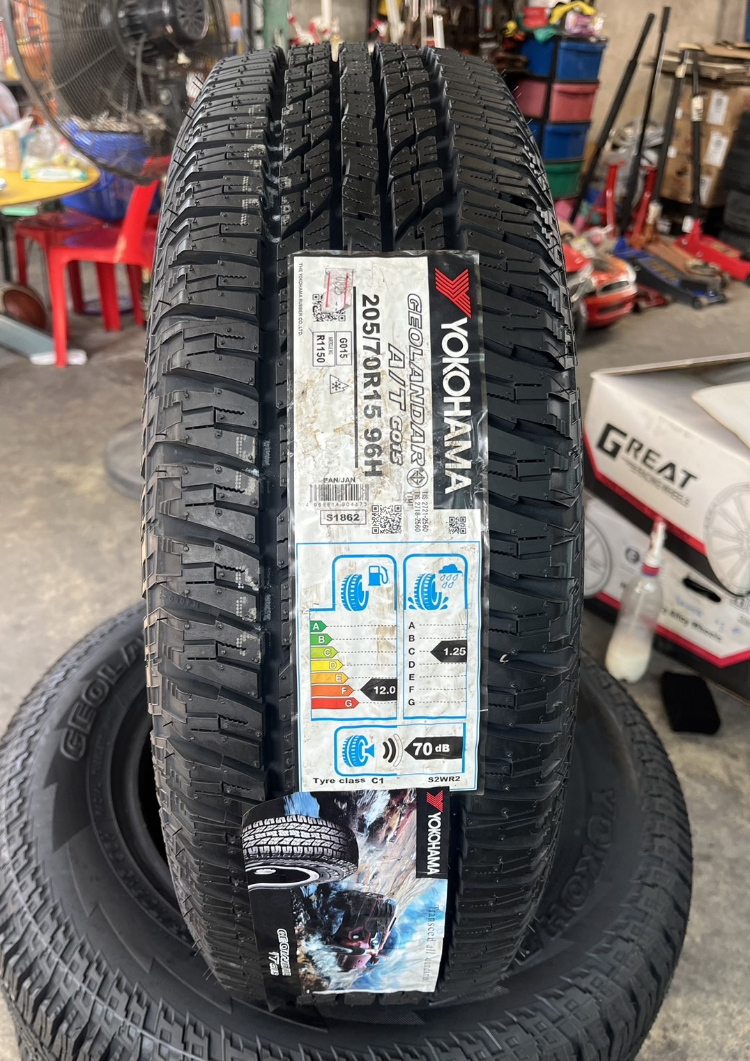 💥ปี 25💥✨ยางใหม่💯✨205-70-15 Yokohama💖ใหม่กริ๊บ💖