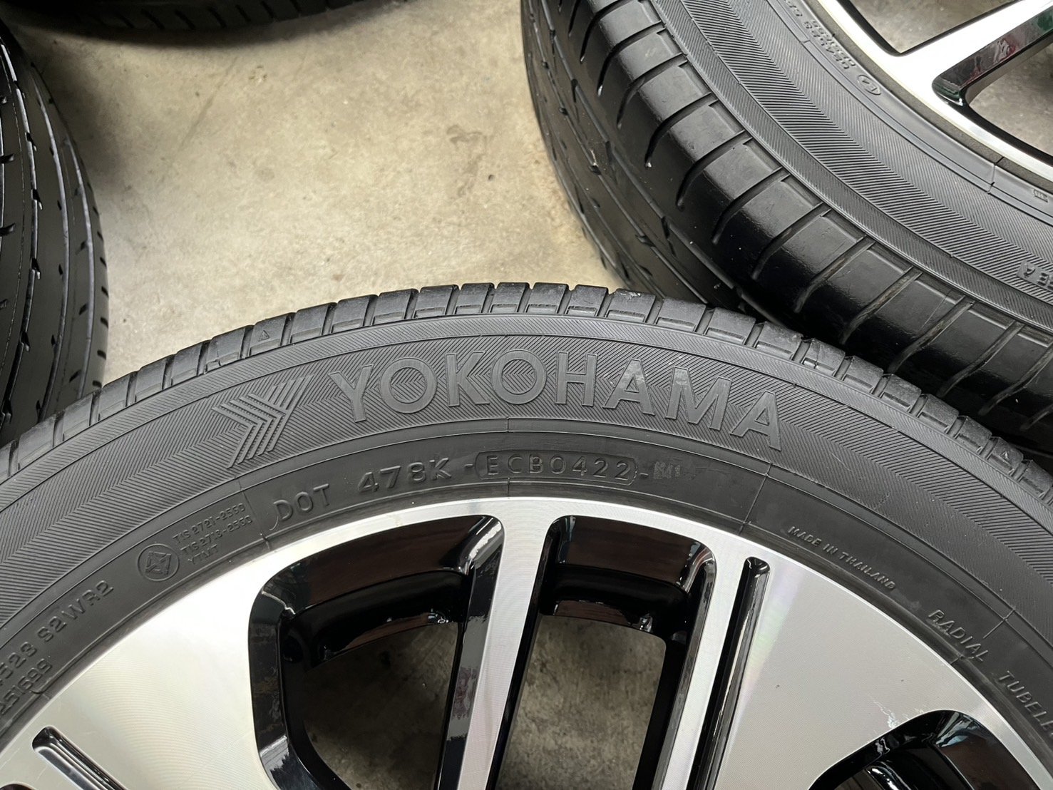 ✨ล้อแม็ก 5รู114✨Mitsu Xpander ขอบ 16 ดำหน้าเงา แถมยาง 205-55-16 Yokohama