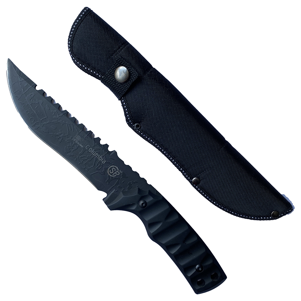 มีดใบตาย Columbia USA Saber HK017 ขนาด 12.2 นิ้ว (31 ซม.) พร้อมซองไนล่อนสำหรับเก็บมีด