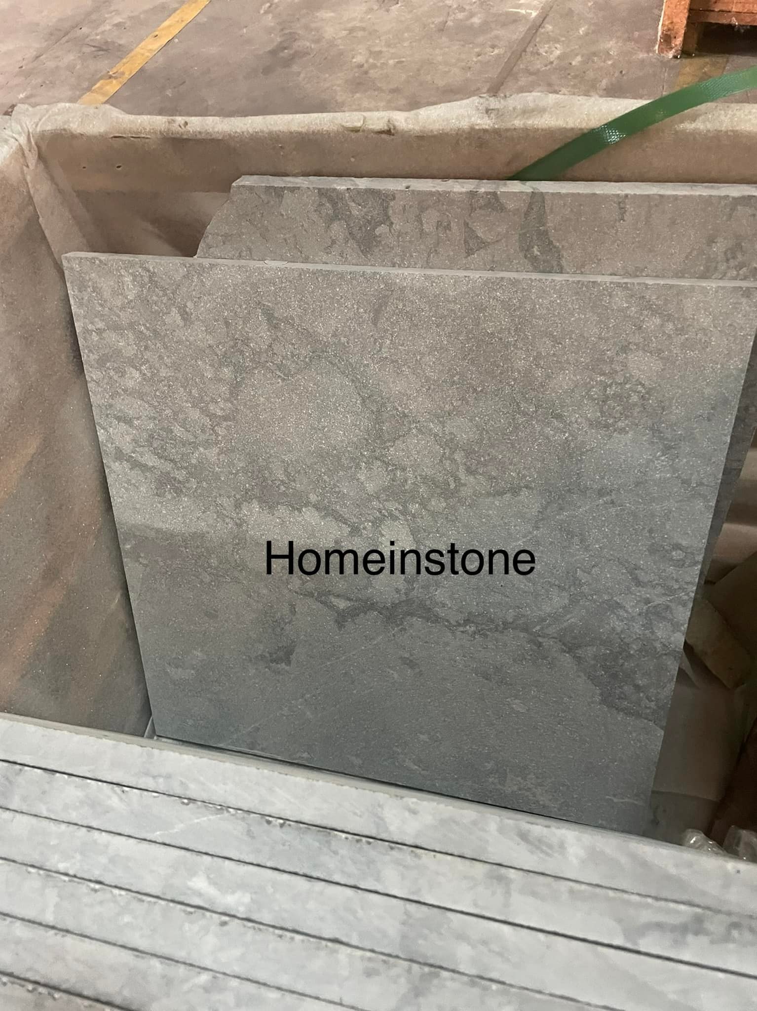 หินธรรมชาติ ลายสวย white cloudy ขนาด 60x60x2 cm + White Cloudy 10x10