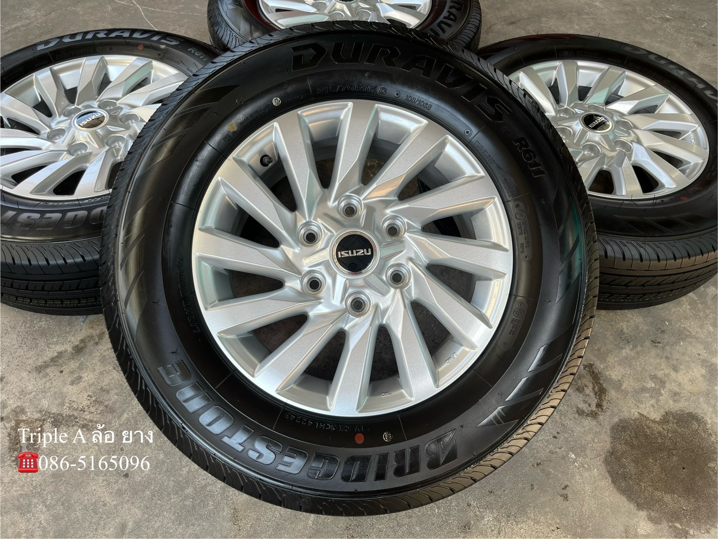 ✨ล้อแม็กป้ายแดง✨ISUZU D-Max รุ่นใหม่ล่าสุด ขอบ 16 พร้อมยางใหม่ป้ายแดง 215-70-16 Bridgestone♨️ปลายปี 24♨️