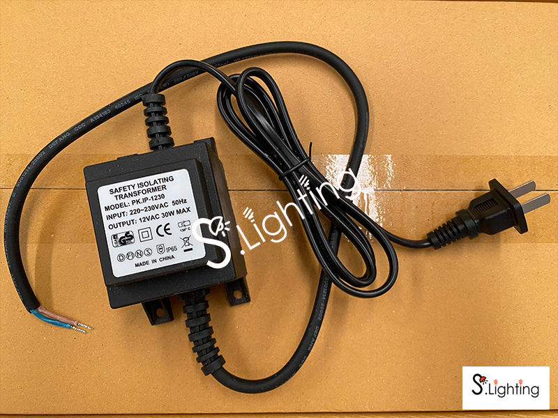 หม้อแปลงโคมไฟใต้น้ำ/โคมไฟสระน้ำ 12VAC 30w
