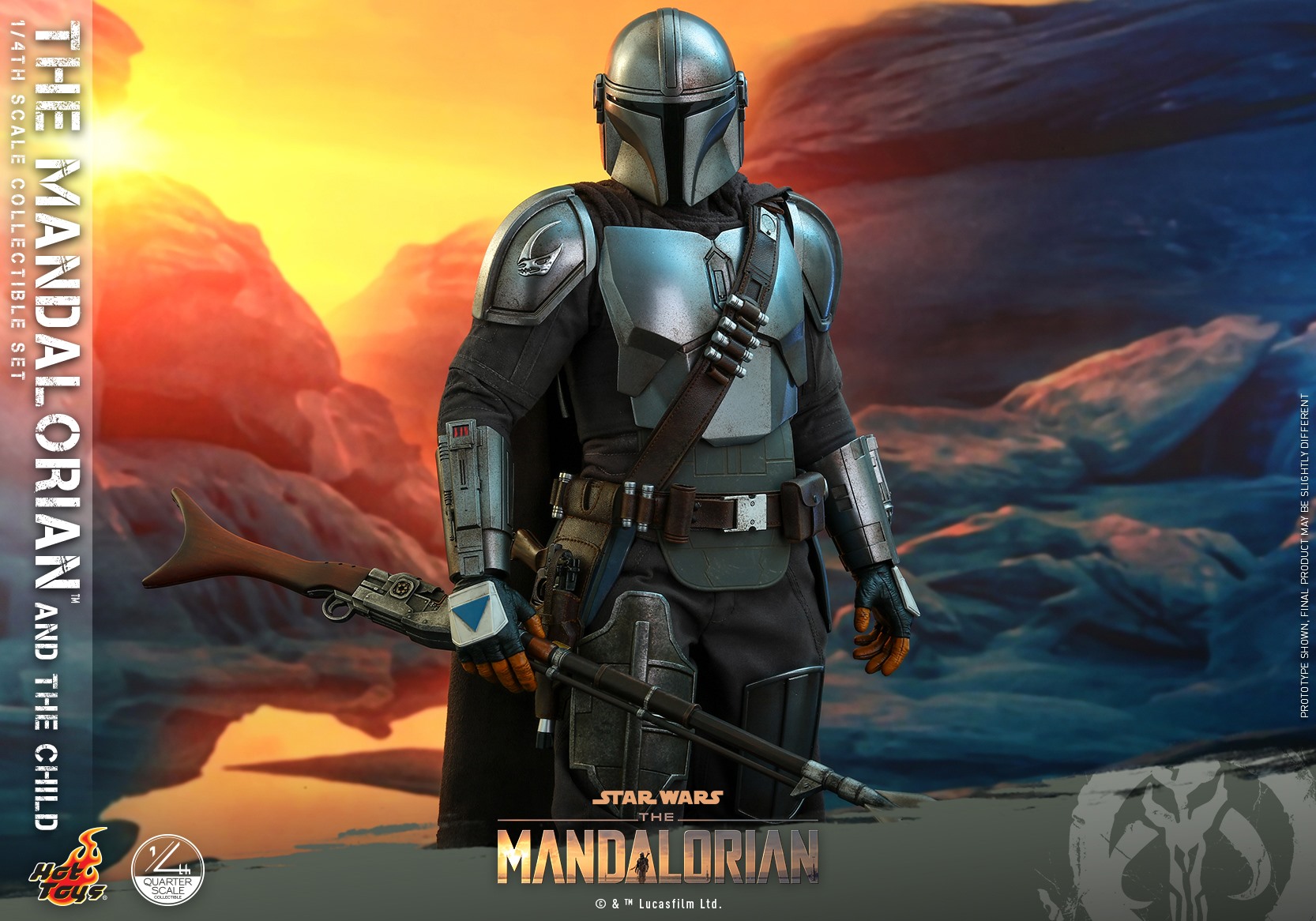 Hot Toys QS016 1/4 Star Wars™ The Mandalorian™ - The Mandalorian & The Child
