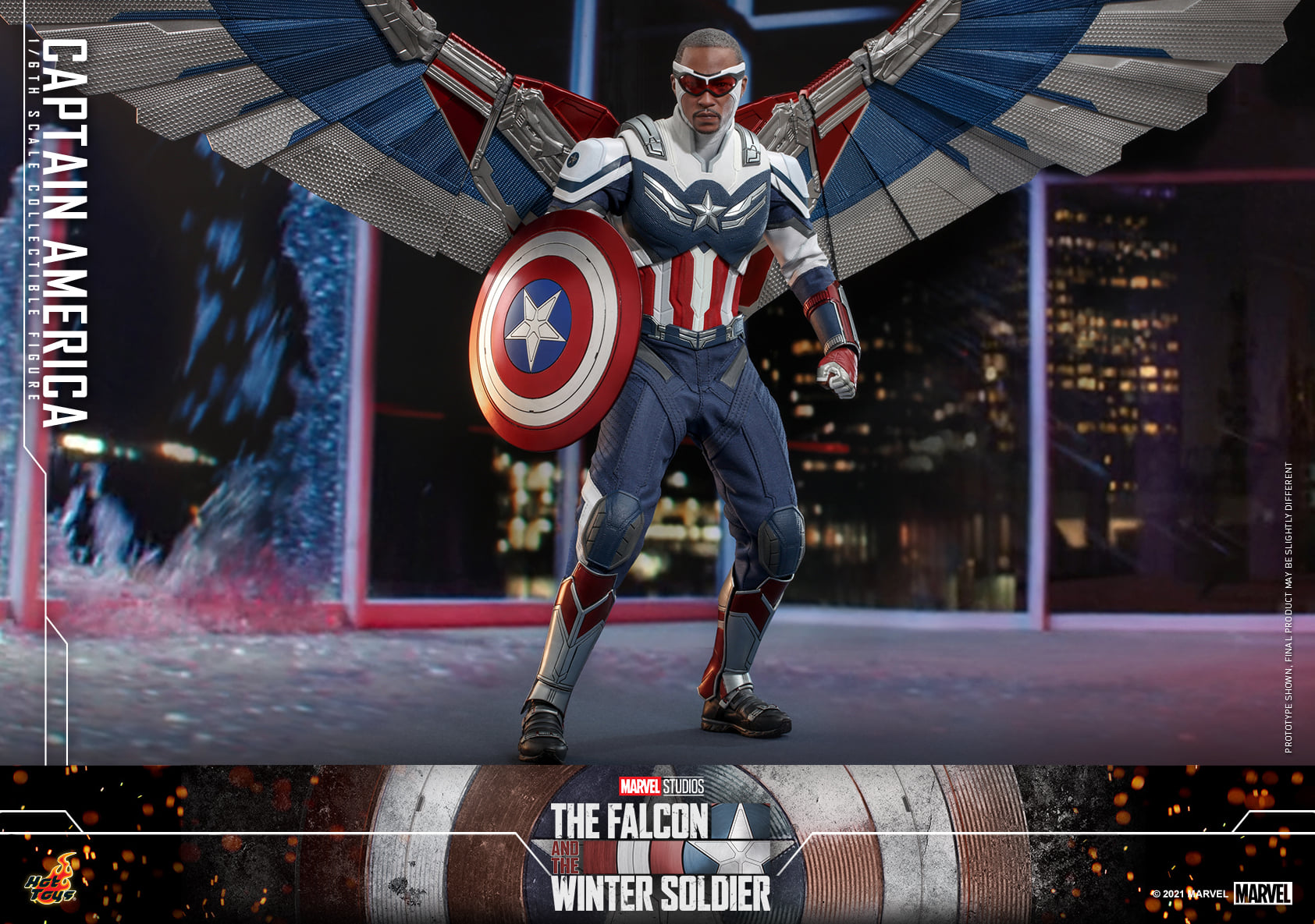 Hot Toys TMS040 1/6 The Falcon and the Winter Soldier - Captain America