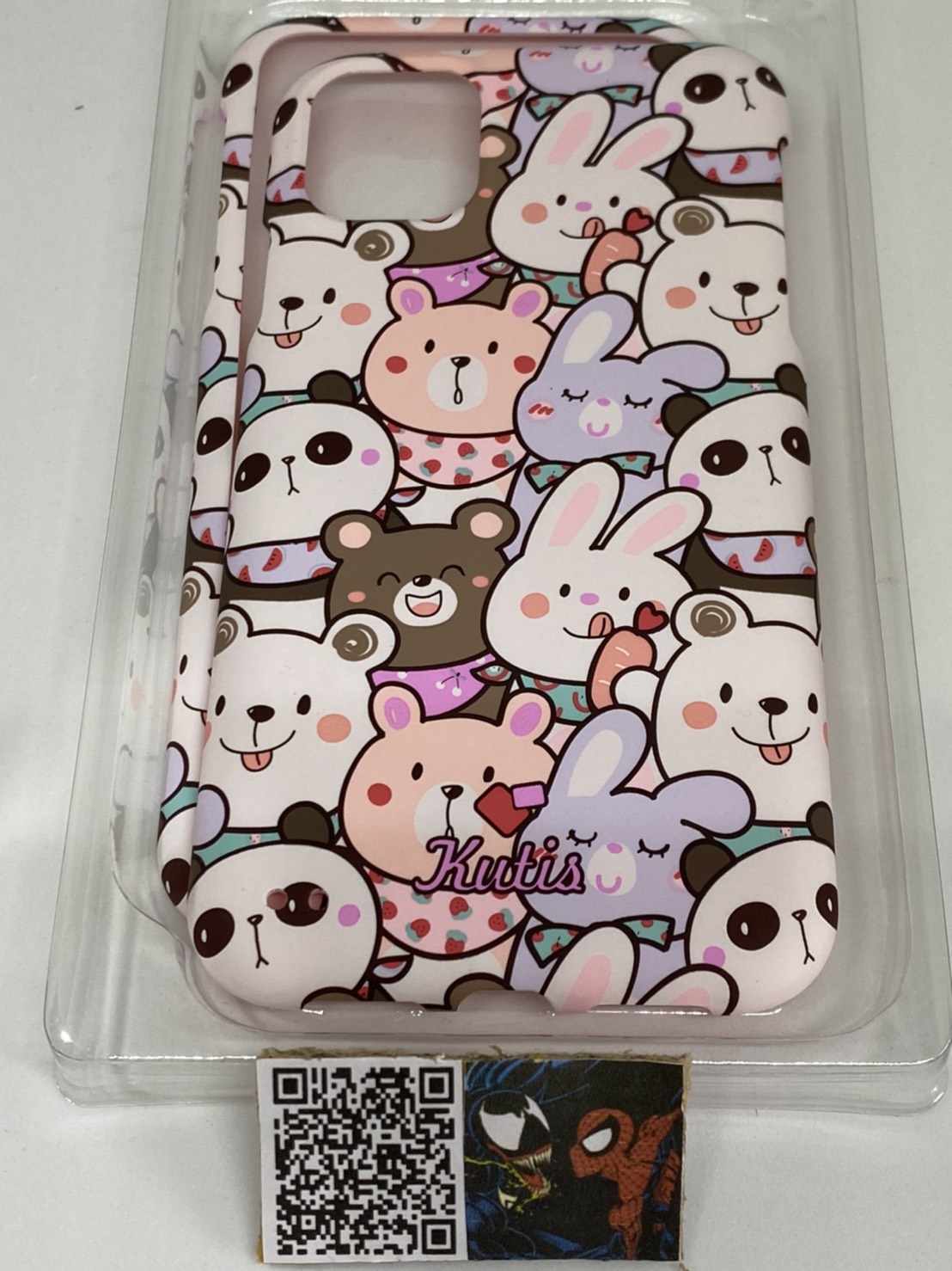 เคสคูทิส(Kutis)เคสไอโฟน11G(ลายกระต่ายกับหมี)มาใหม่ เคสประกบหน้า-หลัง เคสเรืองแสง เคสลายวินเทจ ร้านSuperhero Klongthom