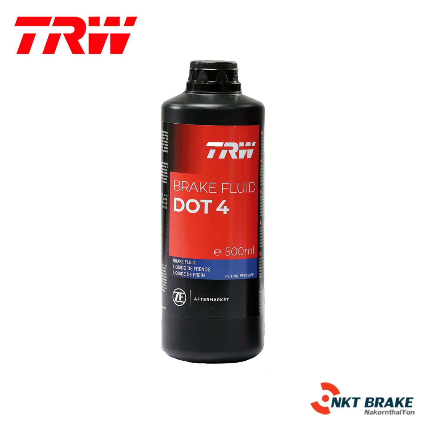 น้ำมันเบรค TRW DOT4 ขนาด 0.5 ลิตร