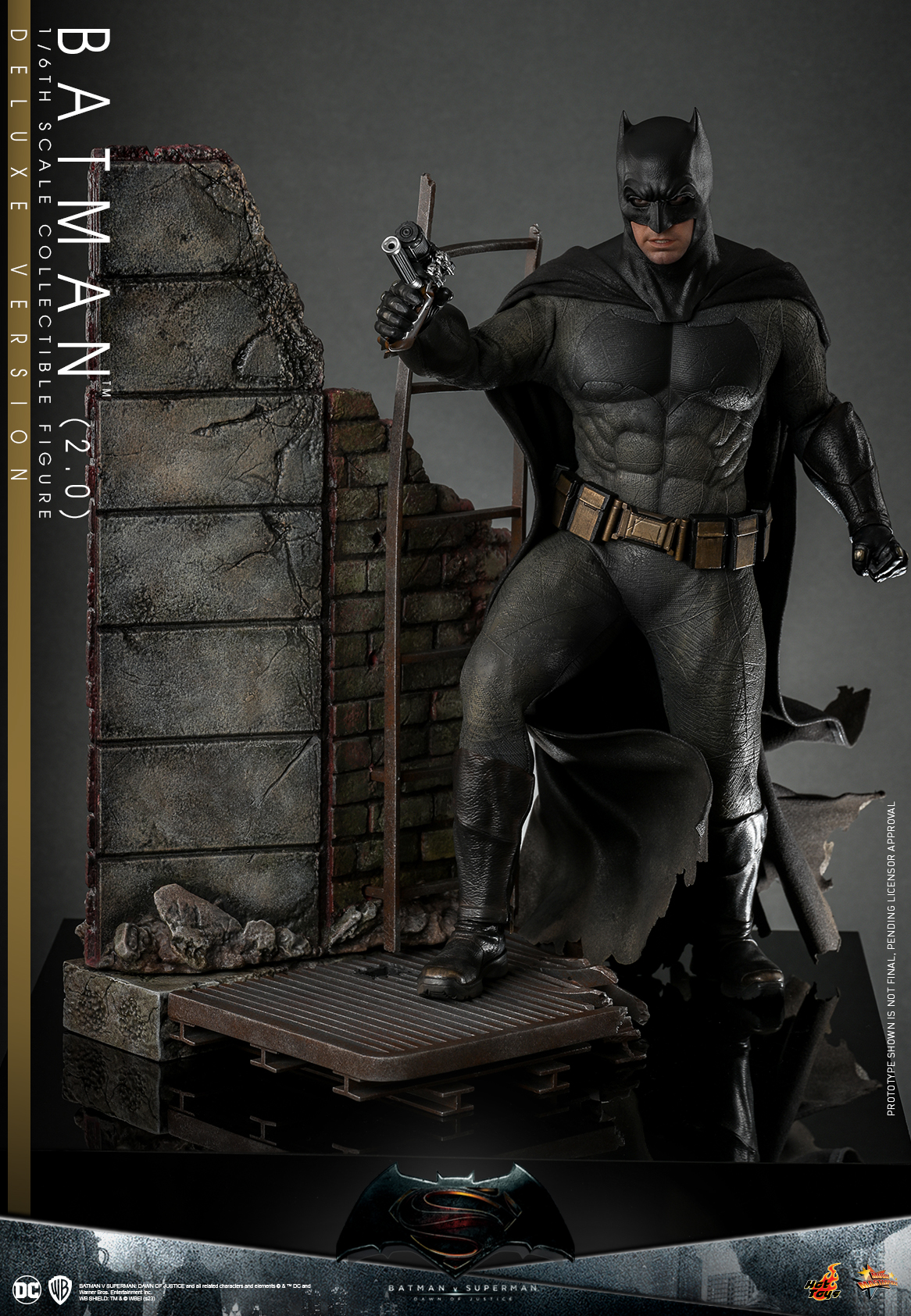 Hot Toys MMS732 1/6 Batman v Superman: Dawn of Justice - Batman (2.0) [Deluxe Version]