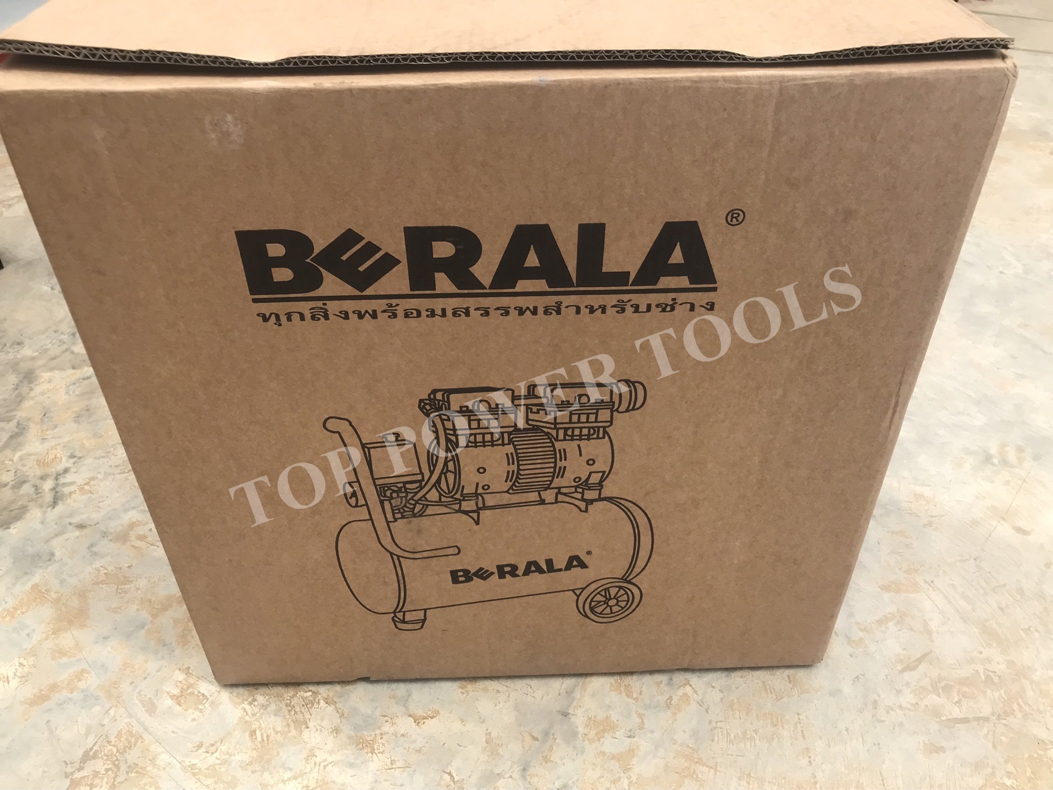 ปั๊มลมโรตารี่ออล์ยฟรี 30L BERALA