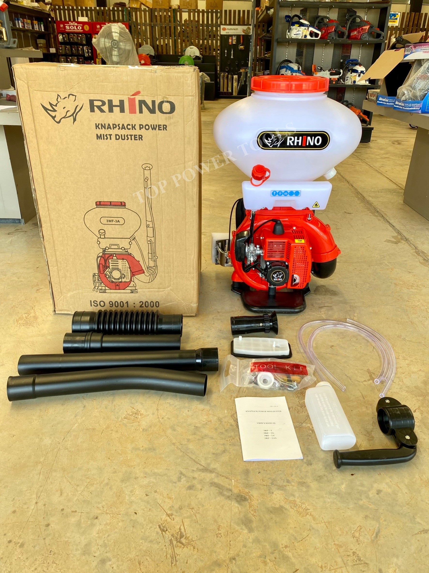 เครื่องพ่นหว่าน 3WF-3A (26L) RHINO สีแดง