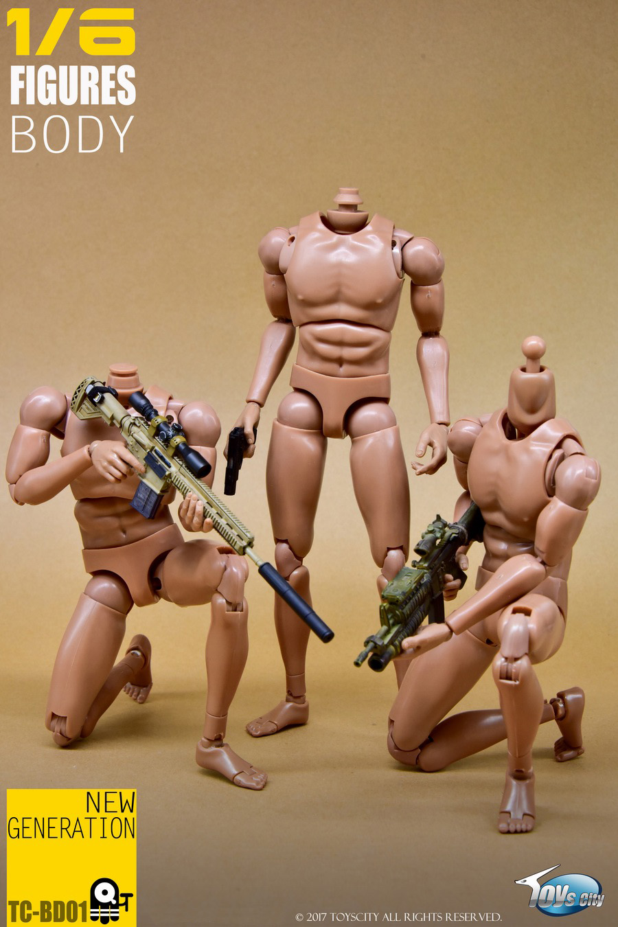 TOYSCITY BD01 1/6 Male Narrow Figure Body