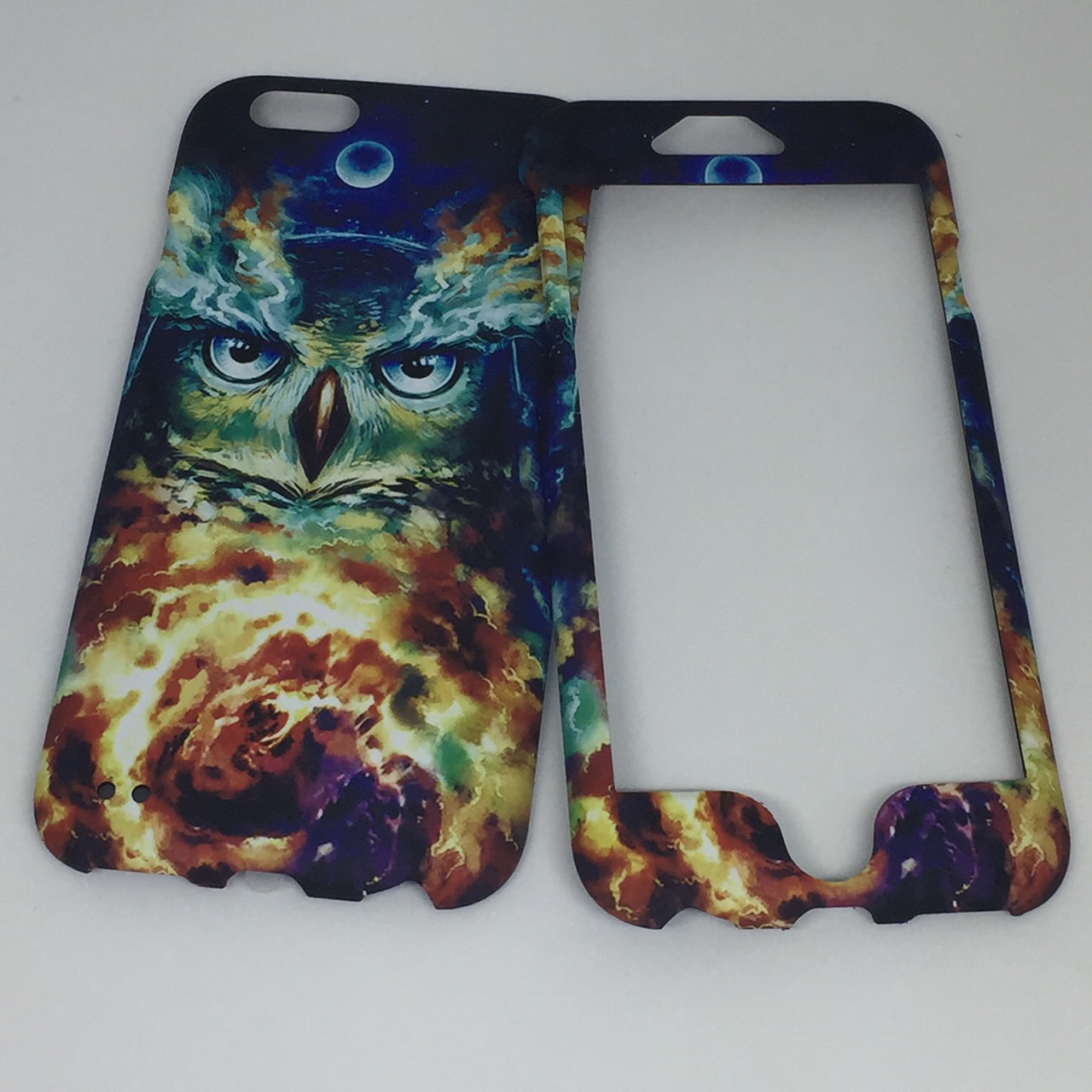 เคสคูทิส(Kutis)ไอโฟน6,6S(ลายนกในเปลวไฟ)มาใหม่ เคสประกบหน้า-หลัง เคสเรืองแสงเคสลายวินเทจ