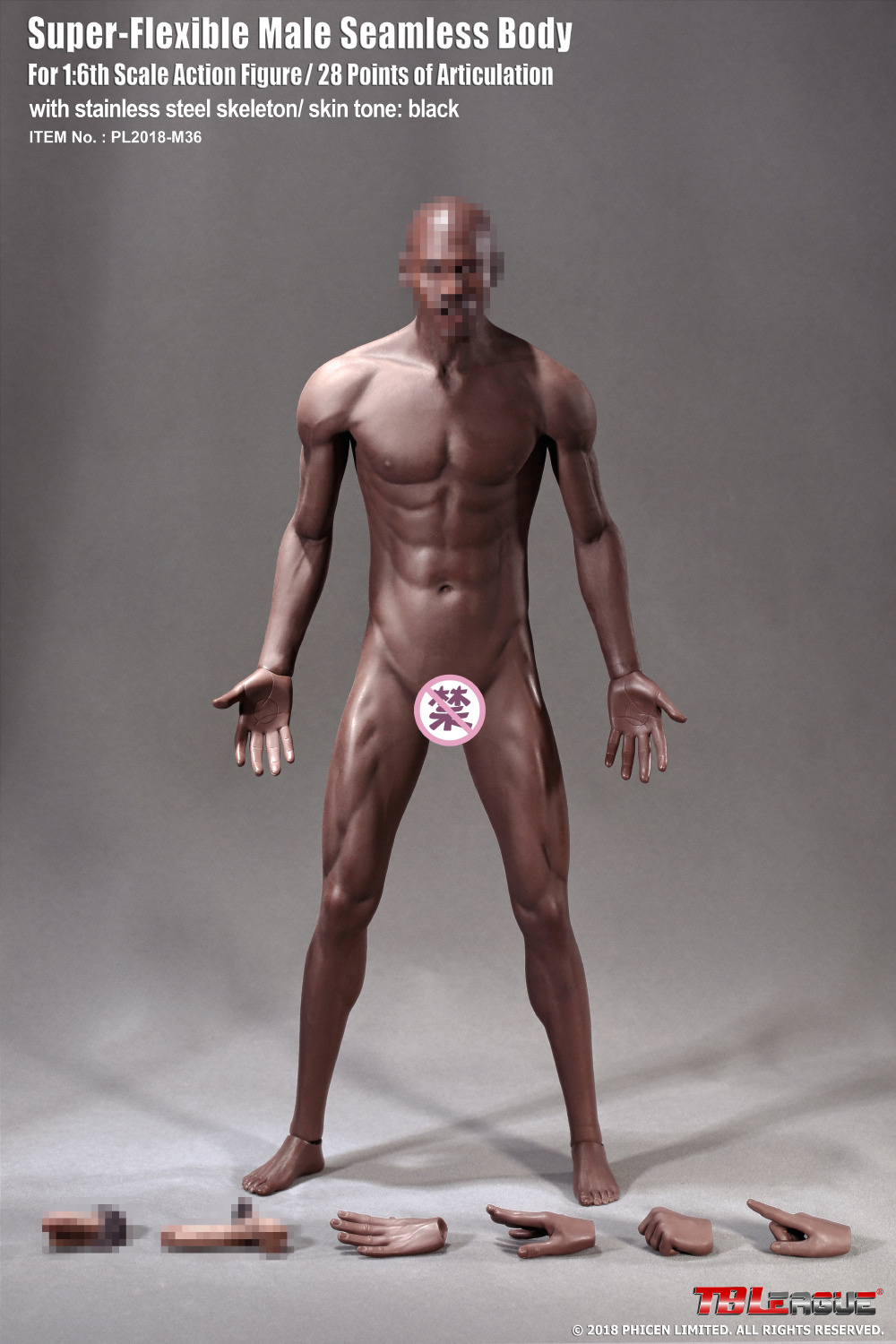 TBLeague PL2018-M36B Super-Flexible 1/6 Male Seamless Body
