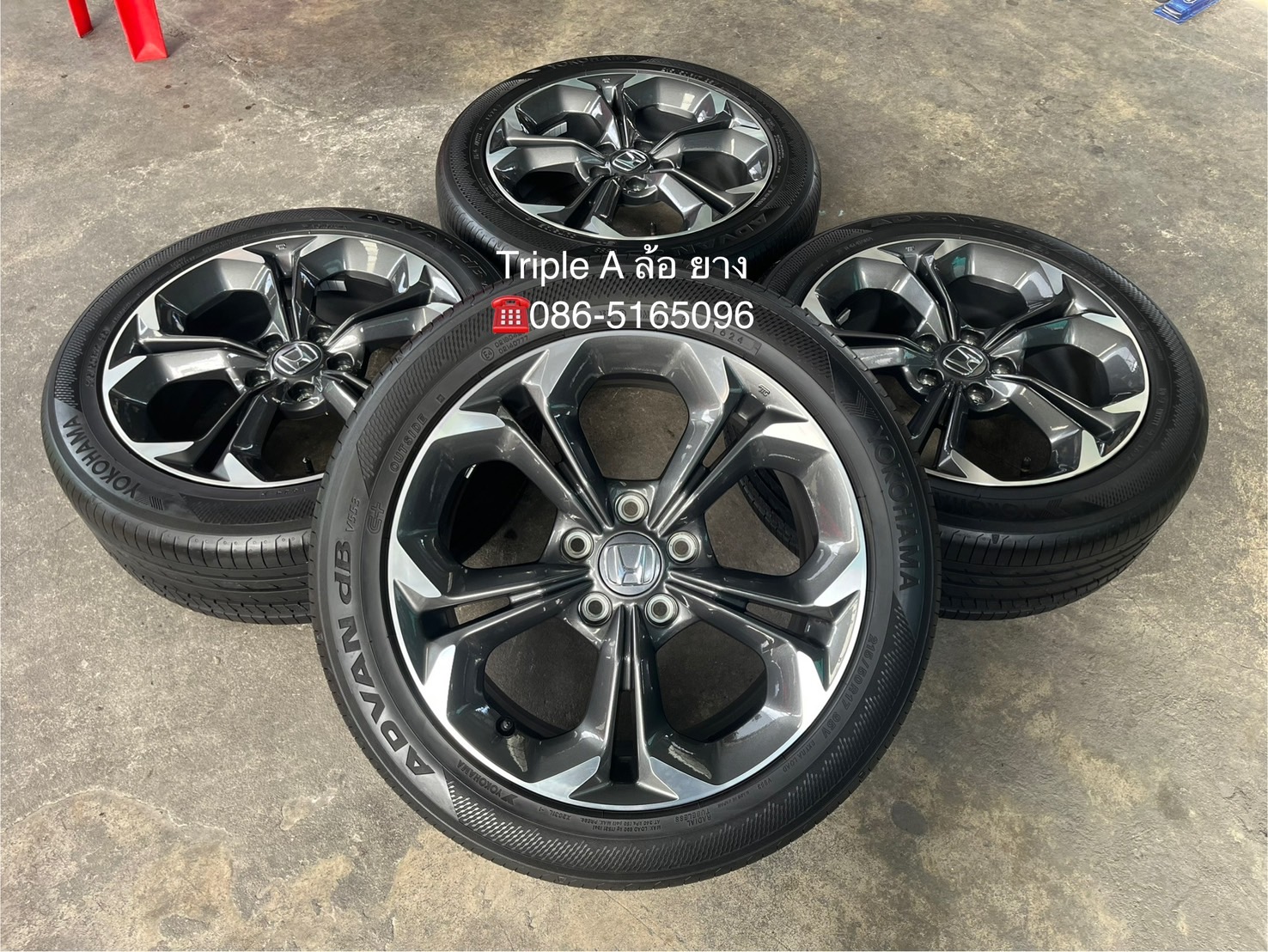 ✨ล้อแม็กป้ายแดง✨Honda Civic FE RS ตัวท็อป ขอบ 17 พร้อมยาง 215-50-17 Yokohama(Japan)♨ปี 24♨
