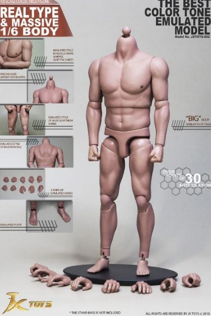 JXTOYS S02 Corps Human Body - Strong Muscle Body
