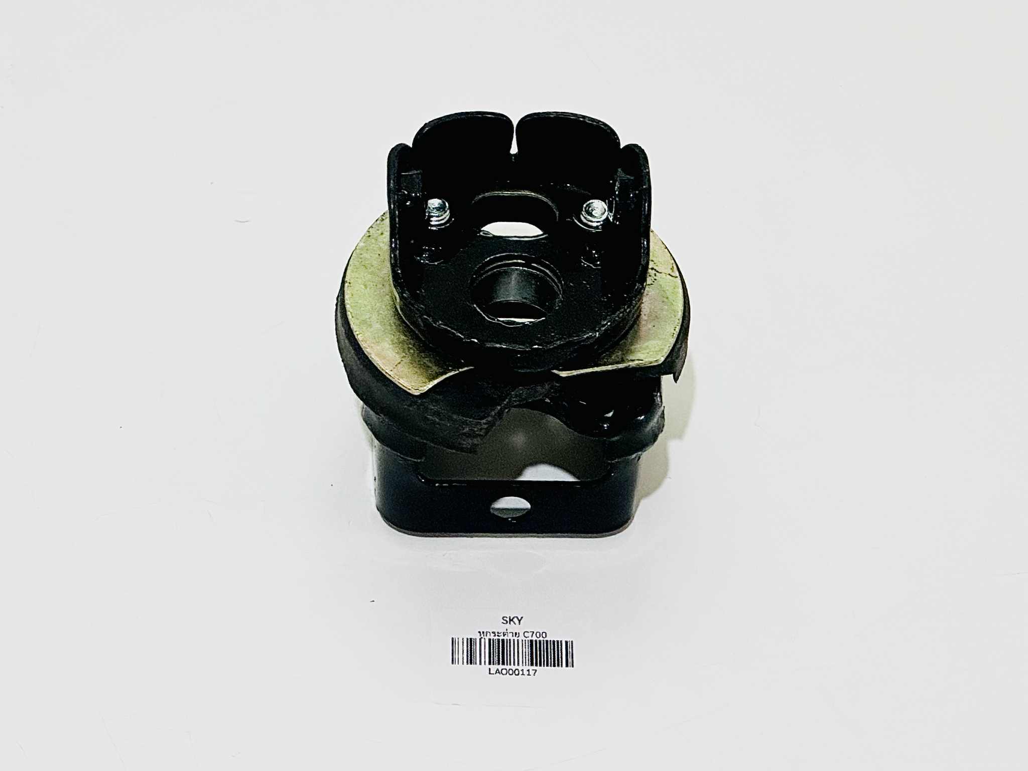หูกระต่าย C700 super ไฟเหลี่ยม สีดำ LAO B39