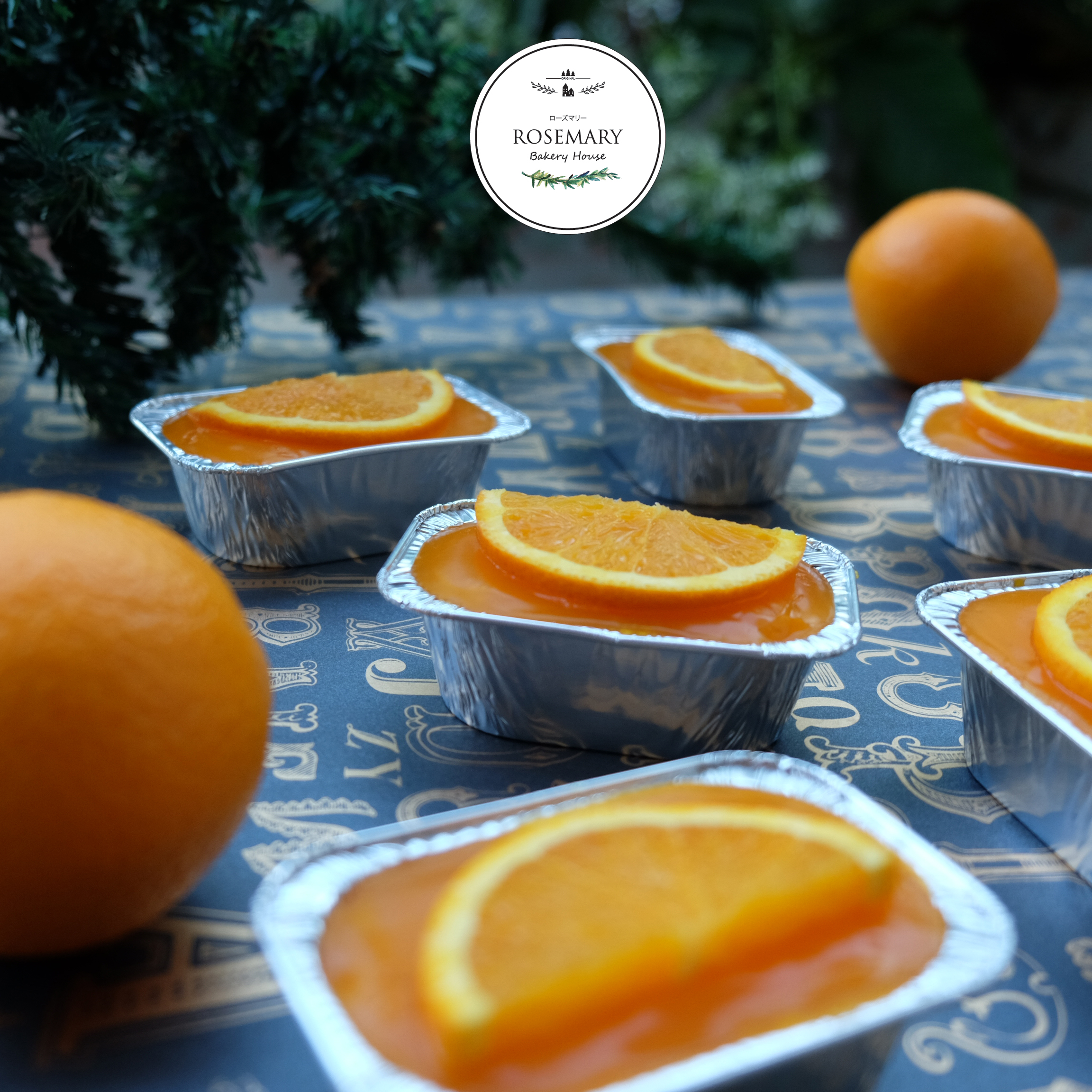 🍊 เค้กส้มแมนดาริน🍊 (แบบใส่กล่องฟรอย์) Mandarine Orange Cake (ราคาต่อชิ้น)