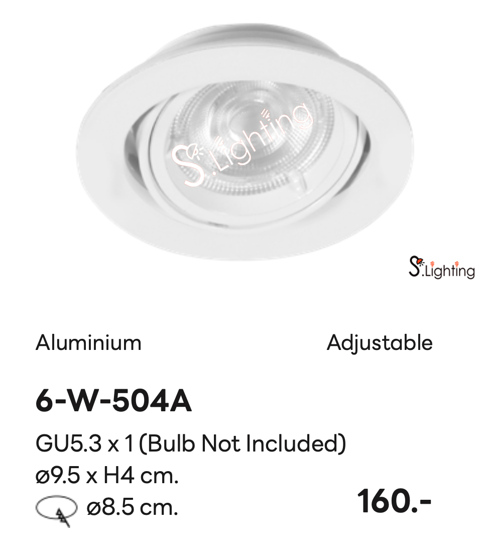 โคมไฟดาวไลท์ฝังฝ้า 6-W-504A