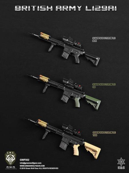Easy & Simple BRITISH ARMY L129A1 SHARPSHOOTER FDE