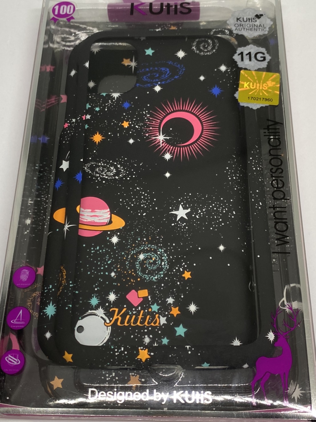 เคสคูทิส(Kutis)เคสไอโฟน11G(ลายดวงดาวอวกาศ)มาใหม่ เคสประกบหน้า-หลัง เคสเรืองแสง เคสลายวินเทจ ร้านSuperhero Klongthom