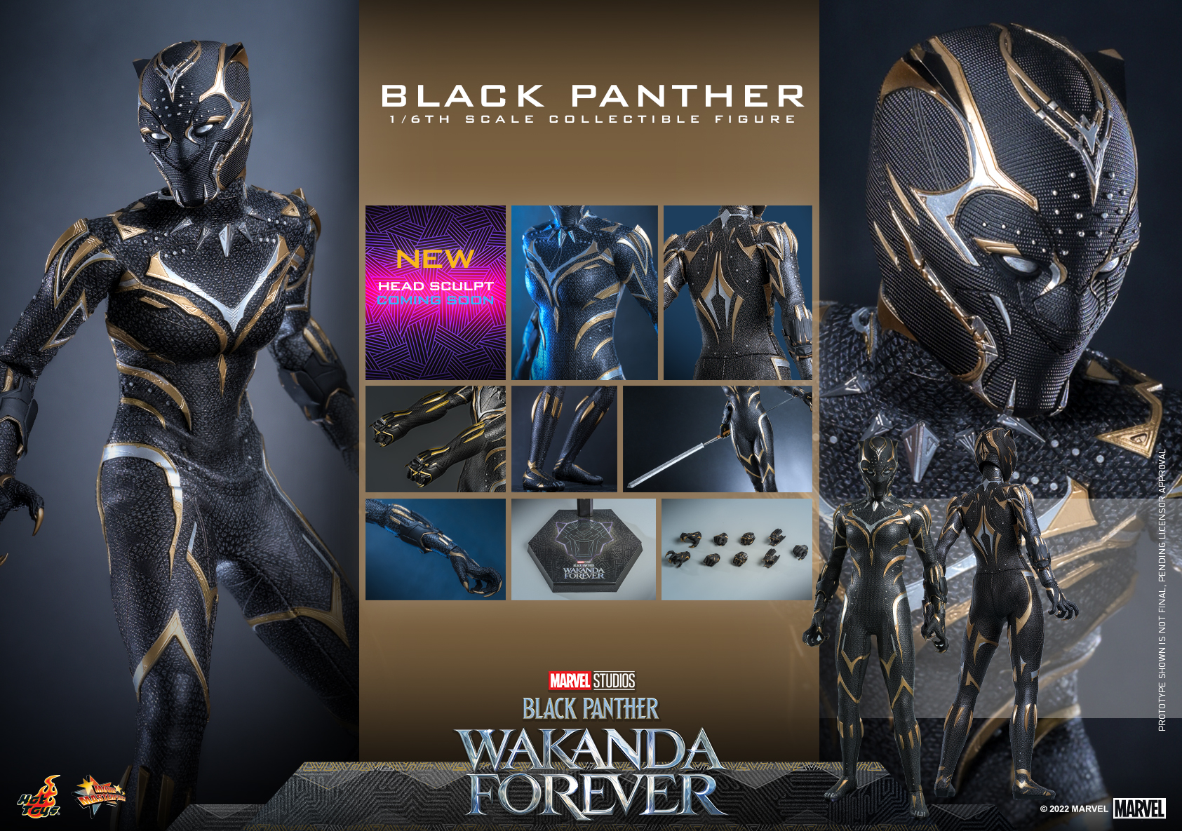 Hot Toys MMS675 1/6 Black Panther: Wakanda Forever - Black Panther