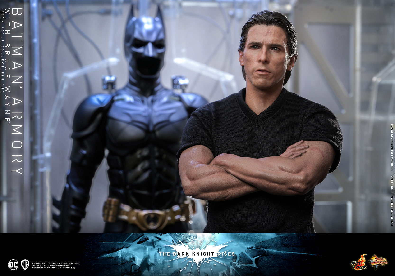 Hot Toys MMS702 1/6 The Dark Knight Rises - Batman Armory with Bruce Wayne