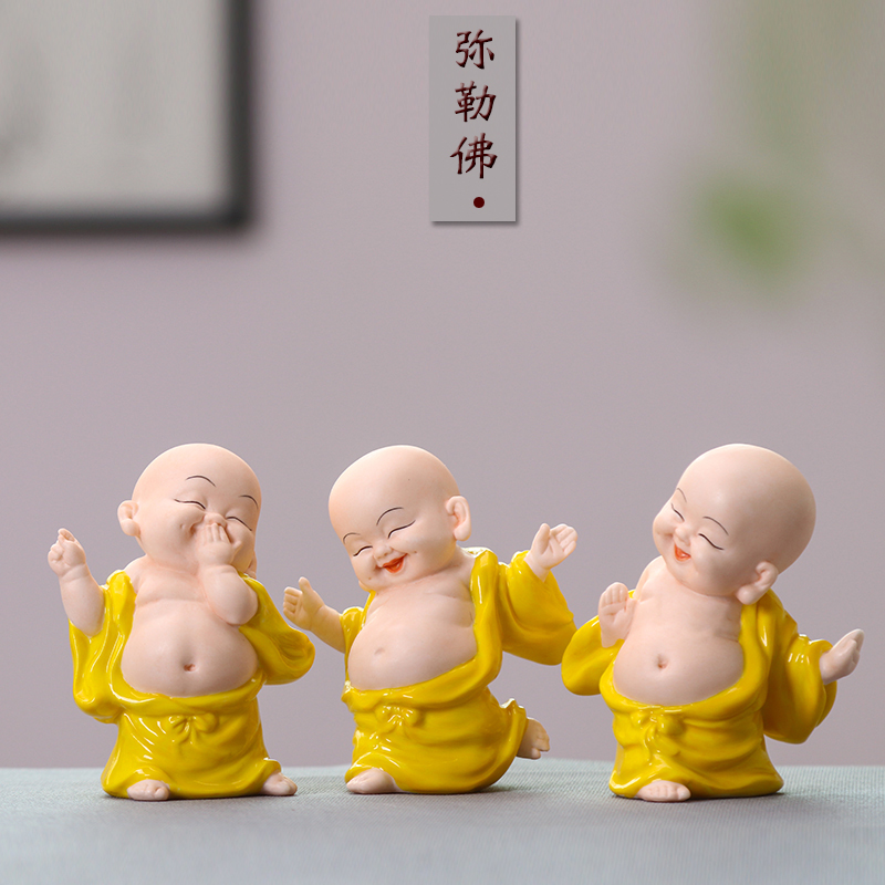 ตุ๊กตาเซรามิกพระสังกัจจายน์น้อย อรหันต์แห่งความอุดมสมบูรณ์