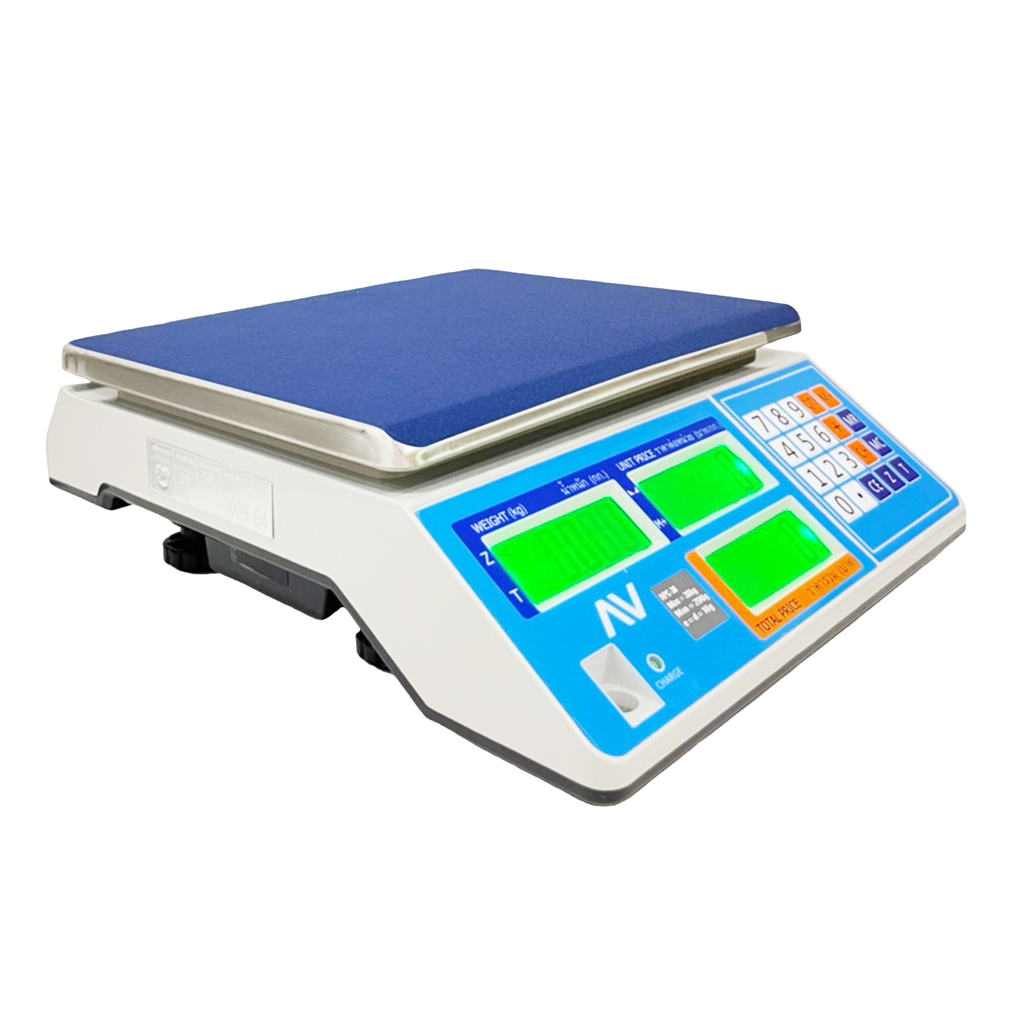 เครื่องชั่งดิจิตอลคำนวณราคา ตรา AV (AVENUE) รุ่น HPC พิกัด 30 กก.
