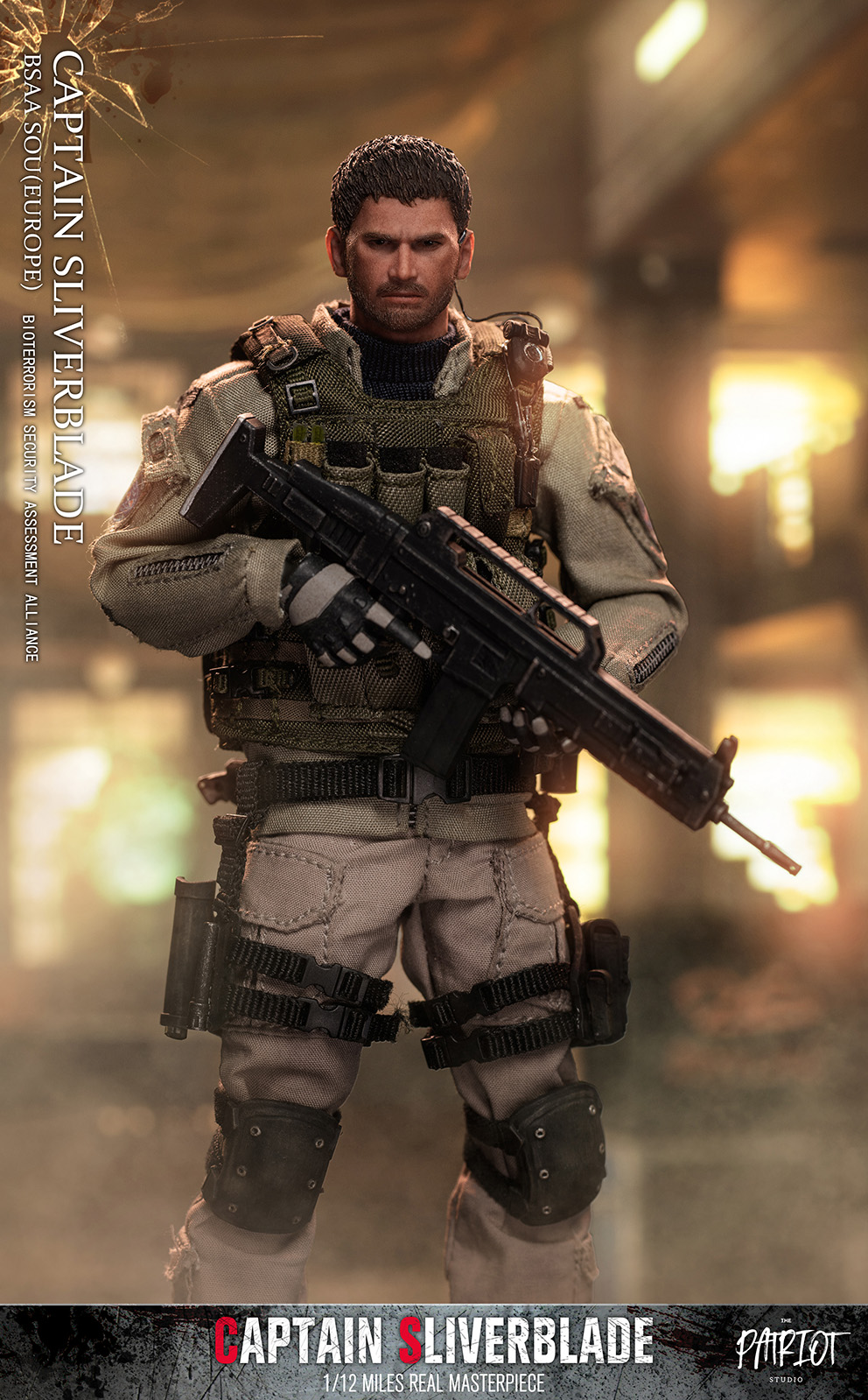 The Patriot Studio 002A 1/12 BSAA SOU (Europe) Captain Sliverblade (Normal Version)