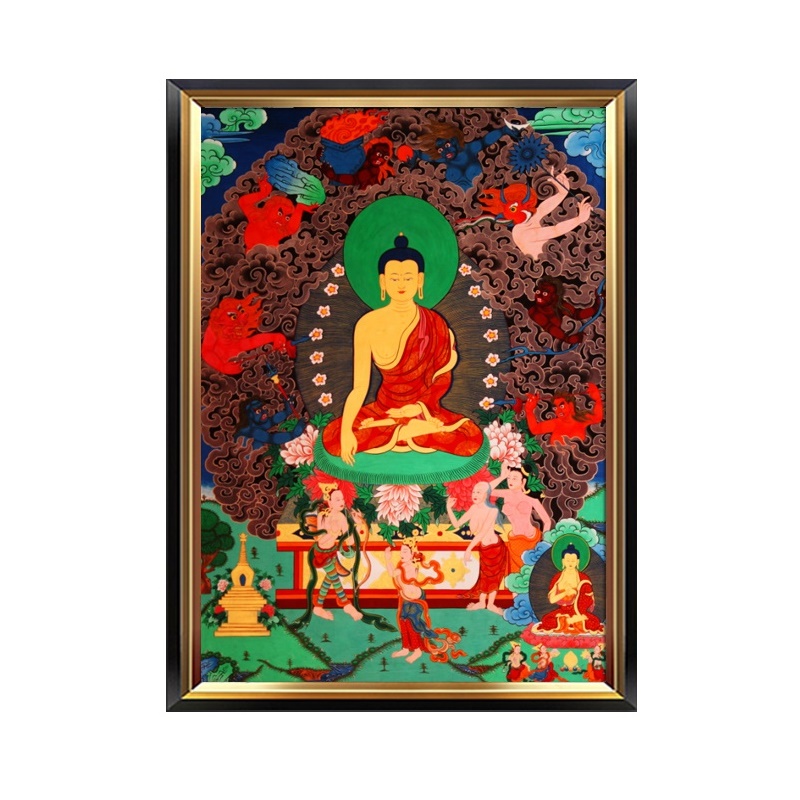 #ภาพวาดทังก้า(Thangka)ภาพวาดทิเบต ทังก้า มันดาลา พุทธศิลป์ชั้นสูง