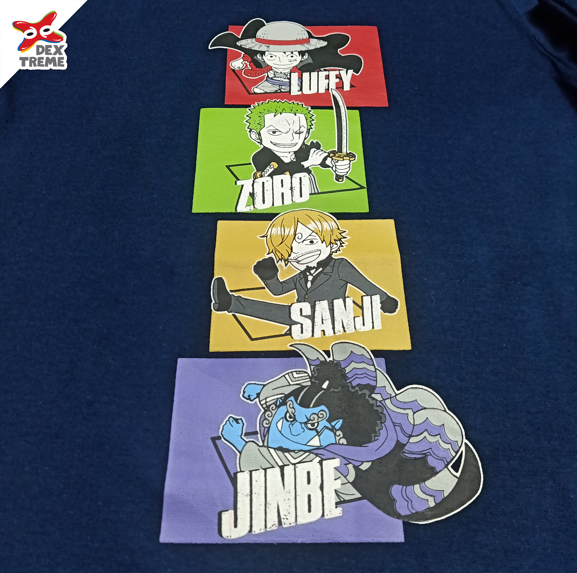 เสื้อยืดเด็กวันพีช One Piece Luffy,Zoro,Sanji,Jinbe