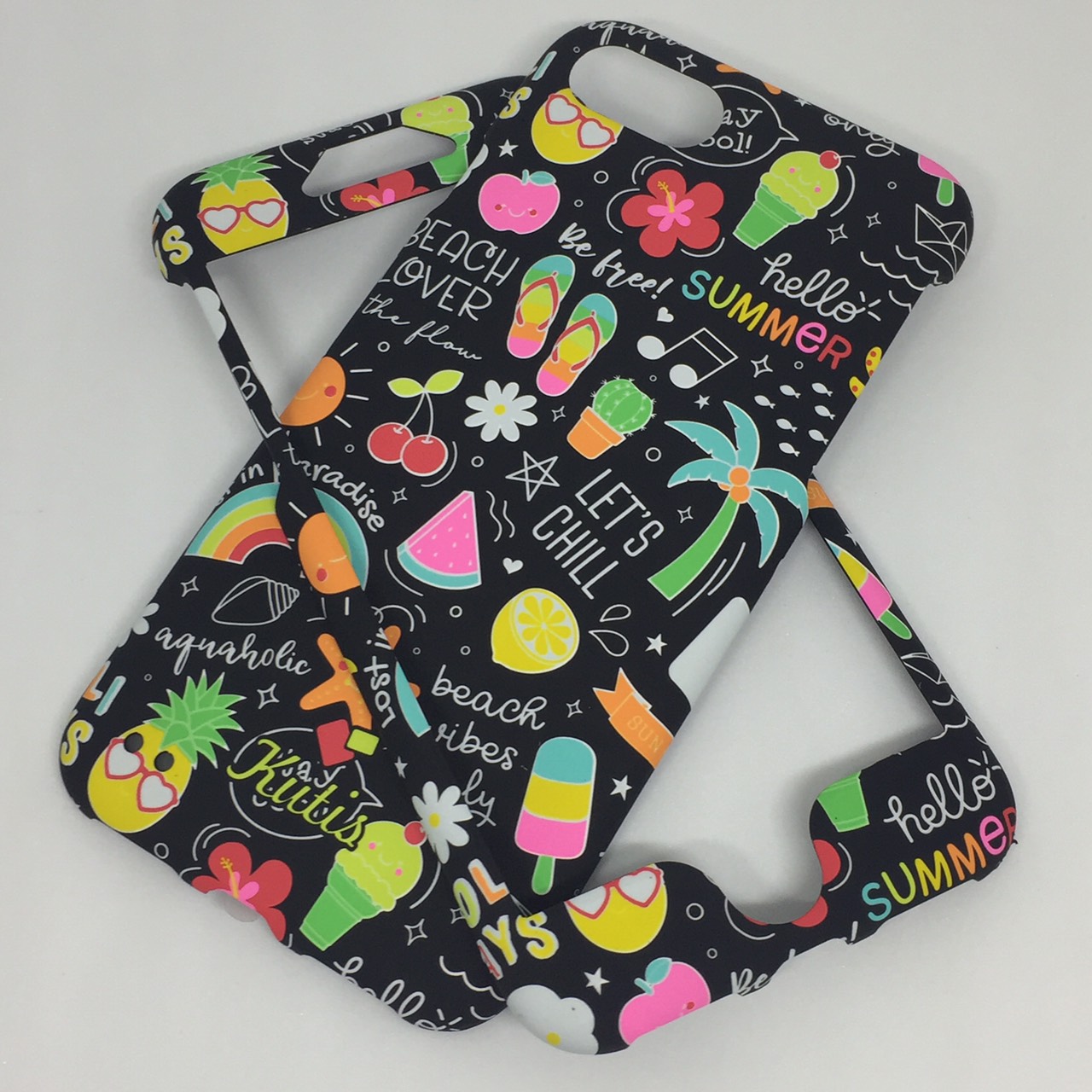 เคสคูทิส(Kutis) ไอโฟน7,8(ลายHello Summer)มาใหม่ เคสประกบหน้า-หลัง เคสเรืองแสง เคสลายวินเทจ ร้านSuperhero Klongthom