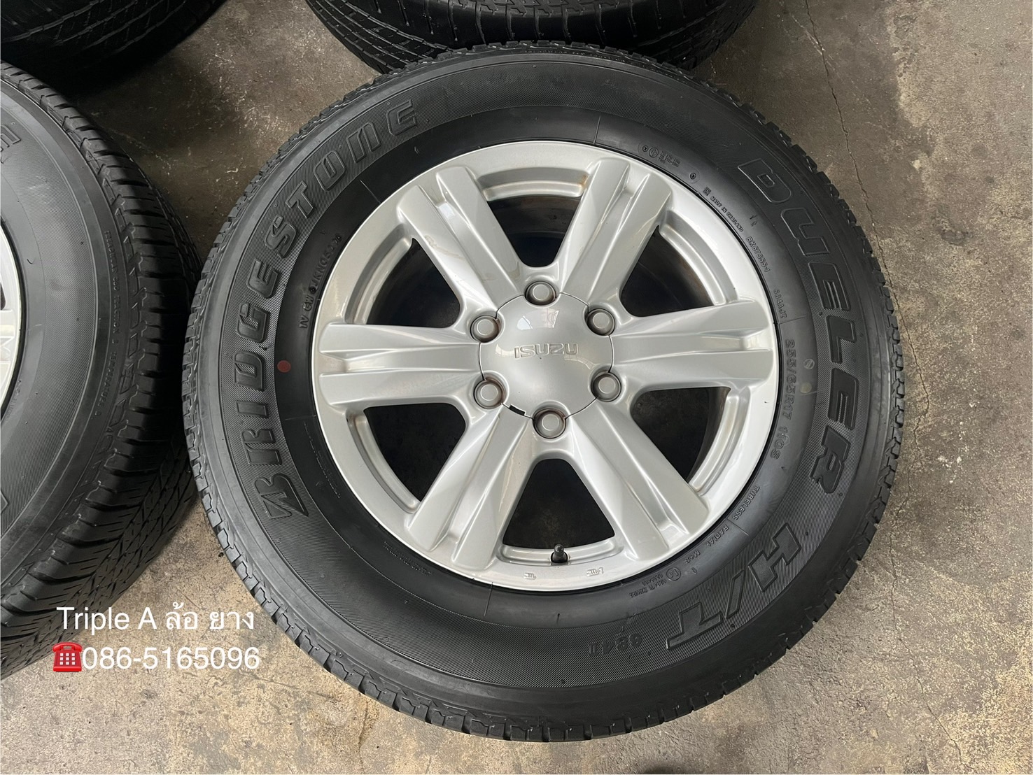 ✨ล้อแม็ก✨ISUZU MU-X ขอบ 17 แถมยาง 265-65-17 Bridgestone ปี 21