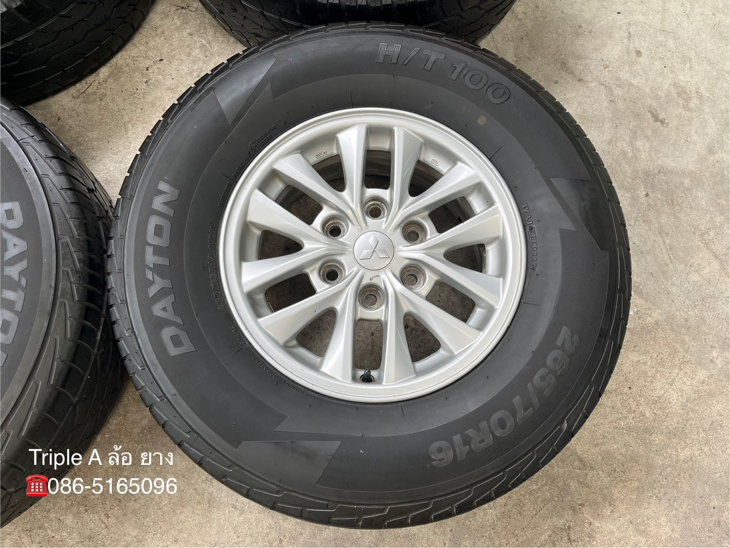 ✨ล้อแม็กพร้อมยาง✨6รู139 Mitsu Triton ขอบ 16