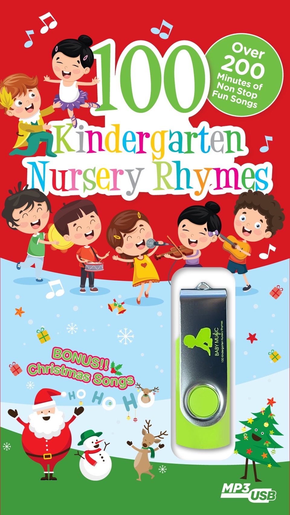 LITTLE OWL (ลิตเติ้ลโอว์) ยูเอสบีเพลงเด็ก 100 Kindergarten Nursery Rhymes 100 เพลงสนุกสนานสำหรับเด็กทุกวัย โดยเจ้าของภาษาตัวจริง!