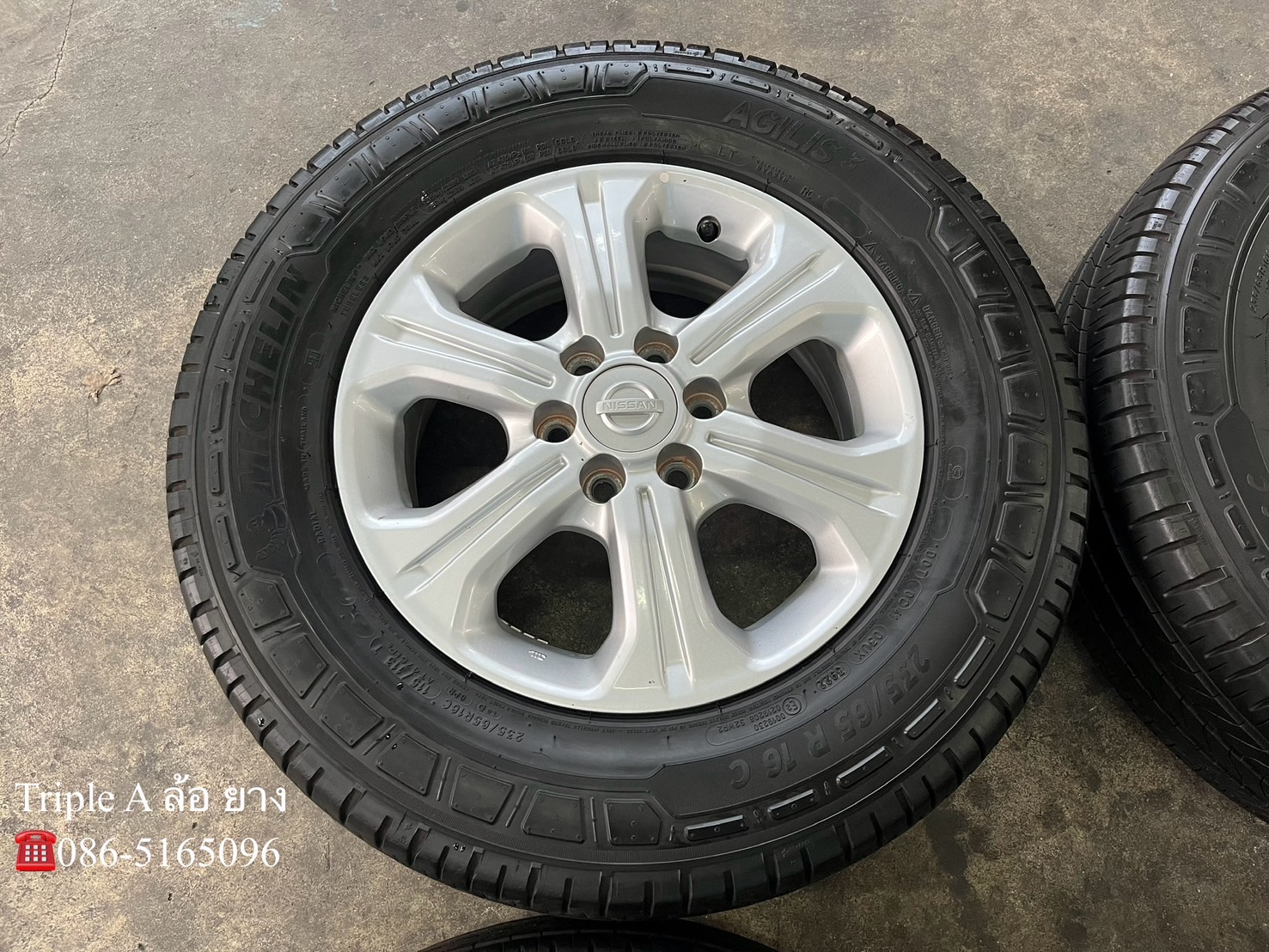 ✨ล้อแม็กพร้อมยาง 6รู114✨Nissan Navara NP300 ตัวเตี้ย ขอบ 16💖สภาสวย💖