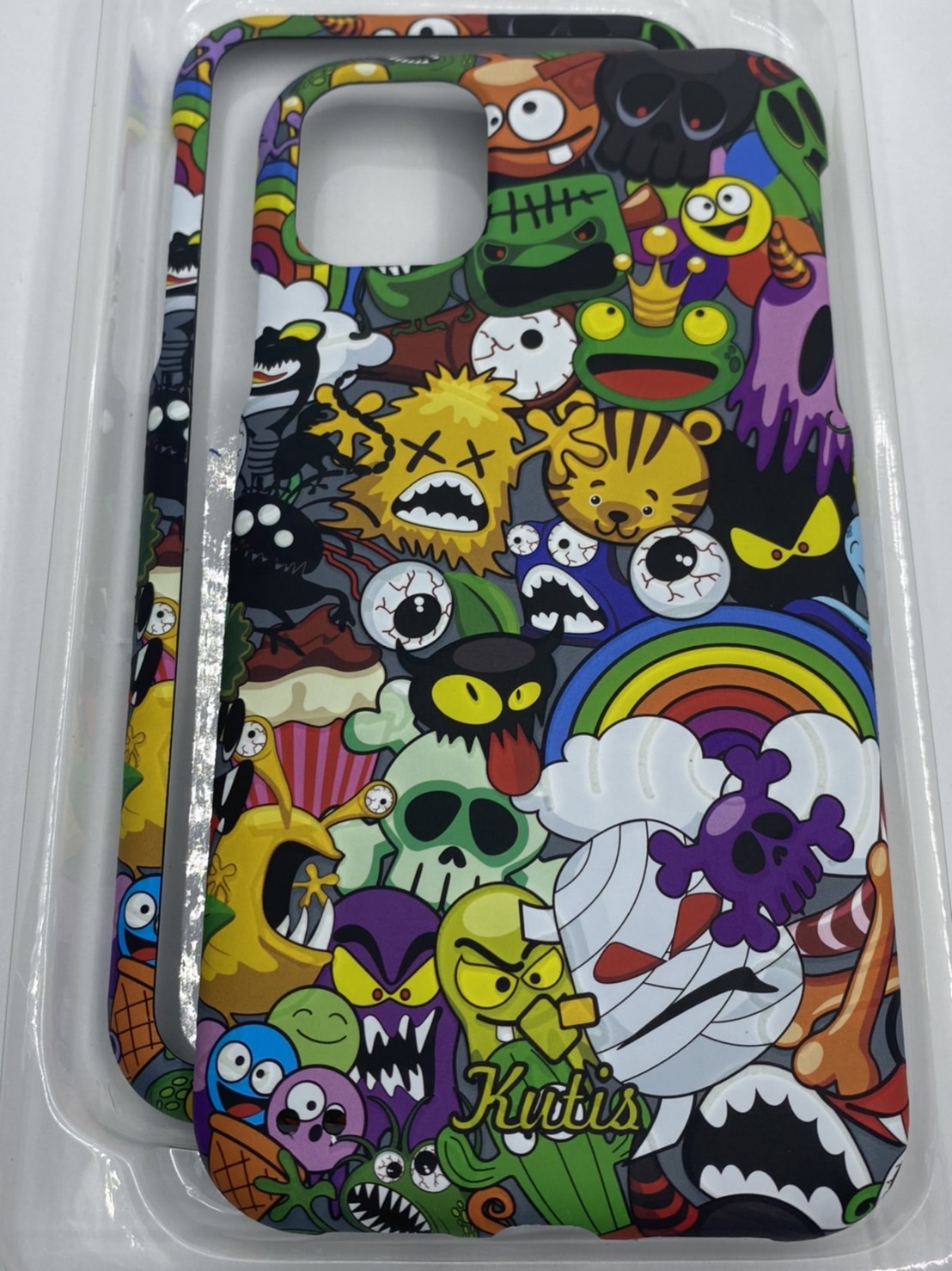เคสคูทิส(Kutis)เคสไอโฟน11G(ลายรวมมอนส์เตอร์)มาใหม่ เคสประกบหน้า-หลัง เคสเรืองแสง เคสลายวินเทจ ร้านSuperhero Klongthom