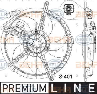 พัดลมหม้อน้ำ MINI R56D (17427535100)