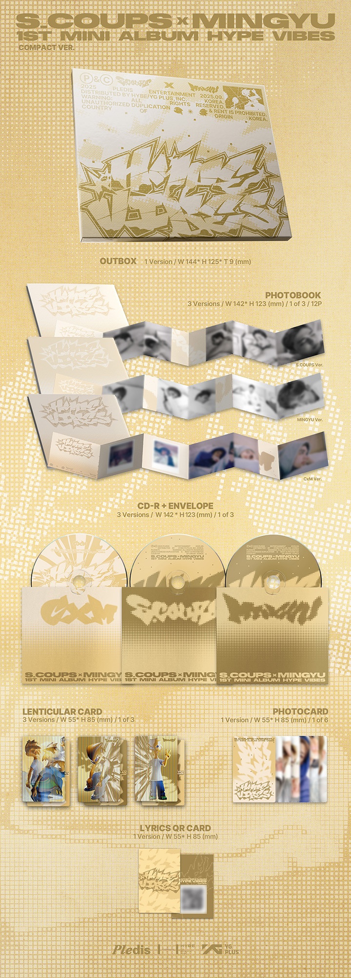 [PRE] รอบของแถม 3/9 - 27/9 SEVENTEEN CxM 1st Mini Album [HYPE VIBES]