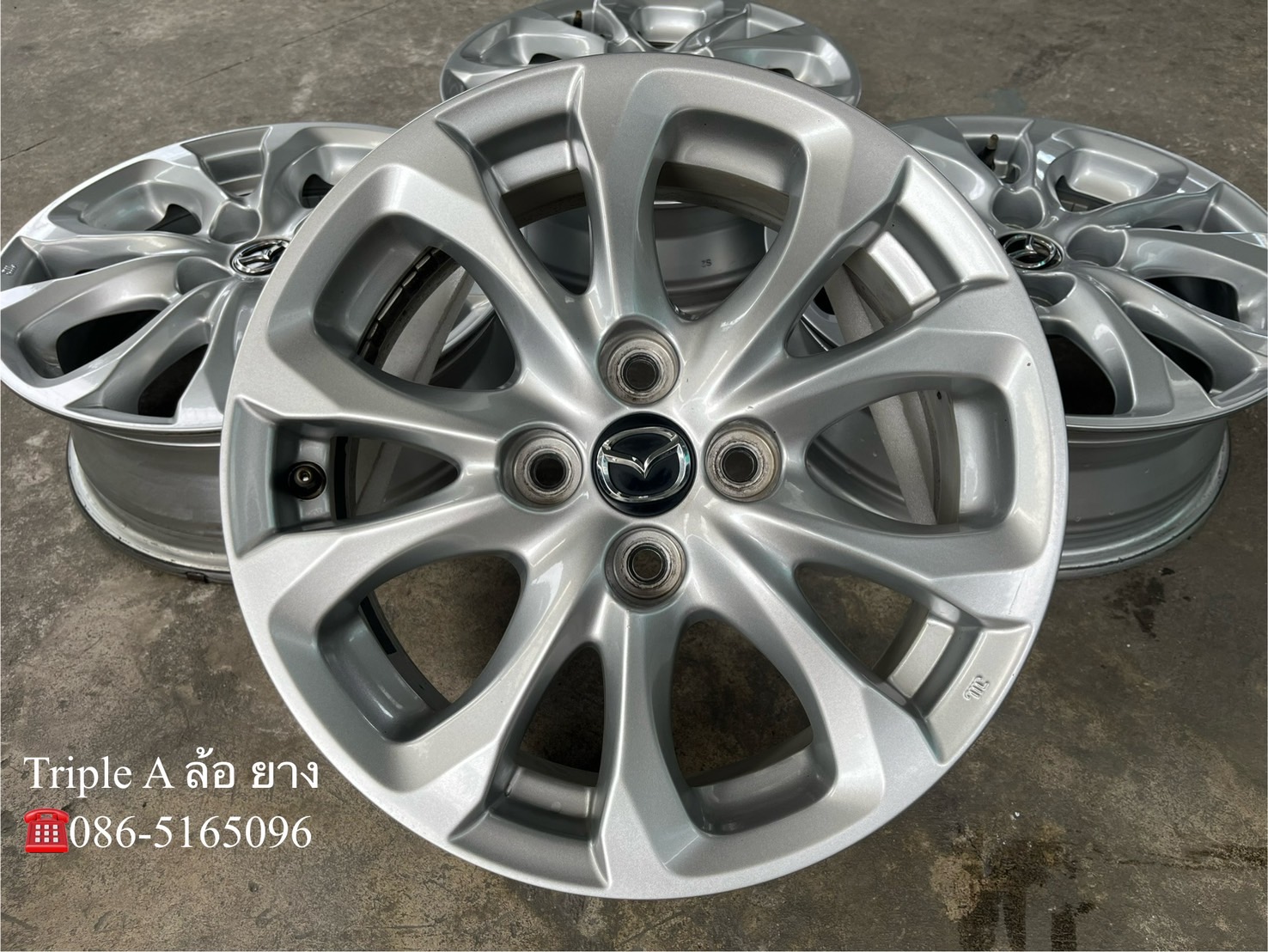 ✨ล้อแม็ก✨Mazda 2 Skyactiv ขอบ 15 สีบอร์น💖สภาพสวย💖