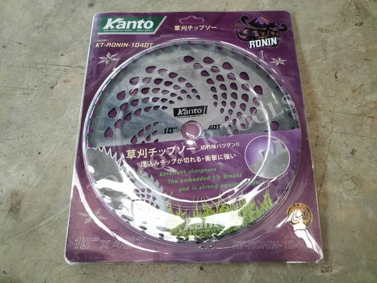 ใบเลื่อยตัดหญ้า KT-RONIN-1040T 10"x40T KANTO