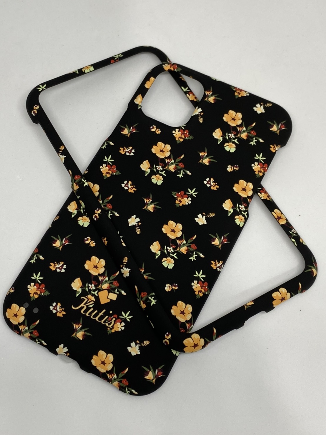 เคสคูทิส(Kutis)เคสไอโฟน11G(ลายดอกไม้ช่อดอกสีส้ม)มาใหม่ เคสประกบหน้า-หลัง เคสเรืองแสง เคสลายวินเทจ ร้านSuperhero Klongthom