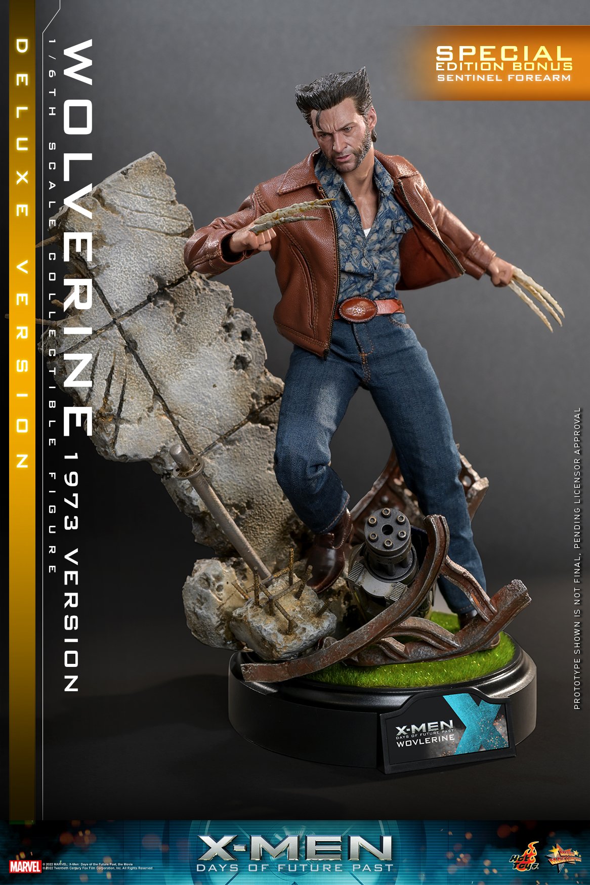Hot Toys MMS660B 1/6 X-Men: Days of Future Past - Wolverine 1973 Version (Deluxe Version) [Special Edition Bonus]
